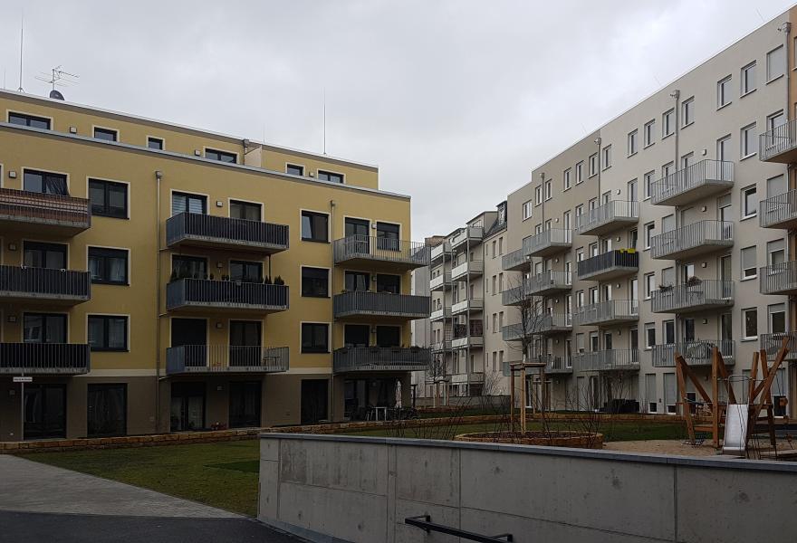 Neubau Wohnquartier mit Tiefgarage