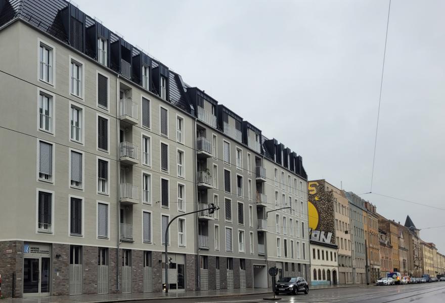 Neubau Wohn- und Geschäftshaus mit Tiefgarage Friedrichstraße